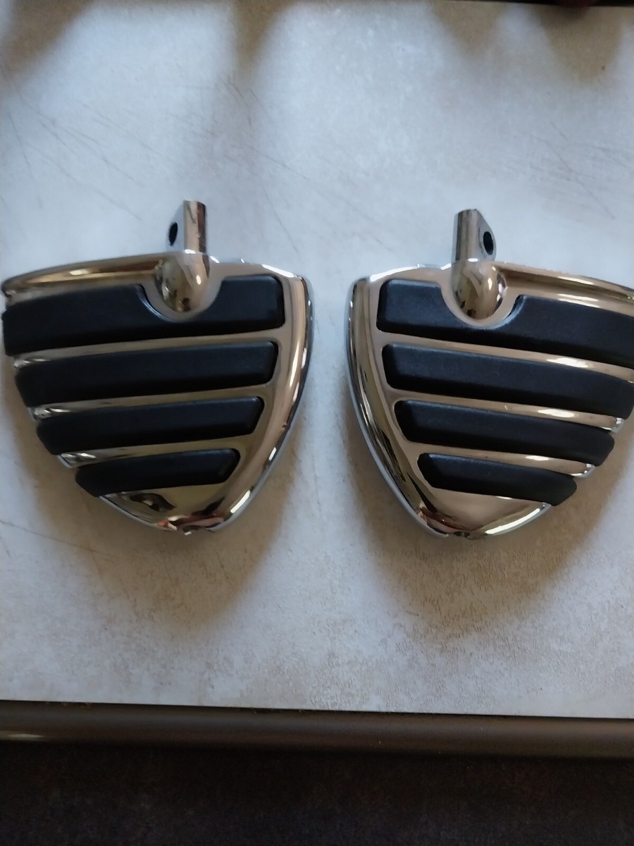 Kuryakyan 7563 Chrome Iso Wing Mini Floorboards Harley | eBay