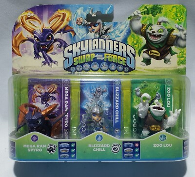 Skylanders: Swap Force Triple Pack Mega Ram Spyro/Blizzard Chill/Zoo Lou NEW