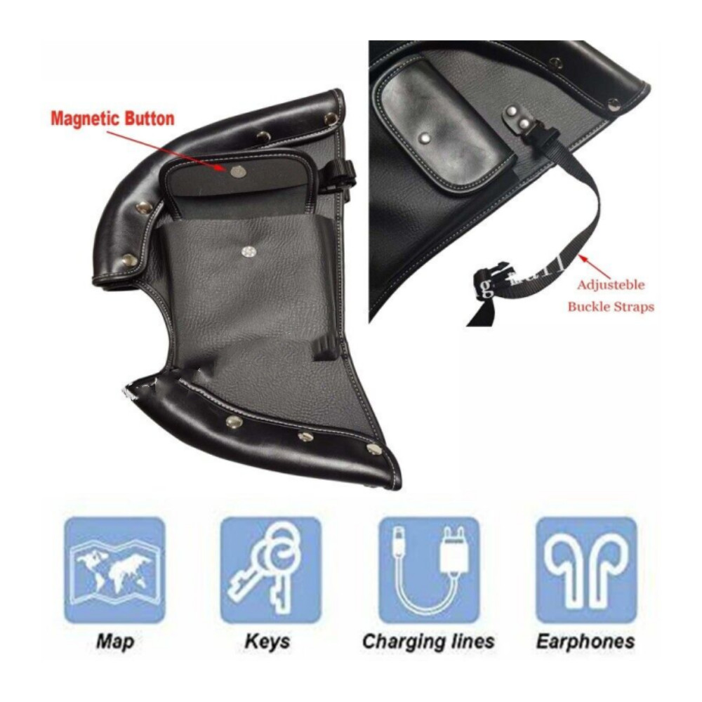 Lower Chap Leg Warmer Wind Deflector For Indian Chief Chieftain Roadmaster Black