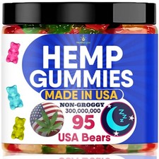 Sleep Gummy Bears-Premium Gummies-Happy,Calm, Stress, Relax, Anxiety-Made In USA