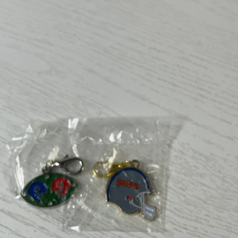 8 PETCO Perro Gato Mascota Collar Dijes Etiqueta Llavero Deportes Fútbol Esmalte Bling Foto 3 de 4