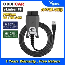 Vgate Official vLinker FS USB Adapter For Ford FORScan Switch Diagnostic Scanner