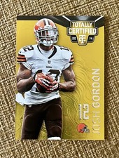 2014 Totally Certified Platinum Mirror GOLD Josh Gordon /25 #23 Rare SP