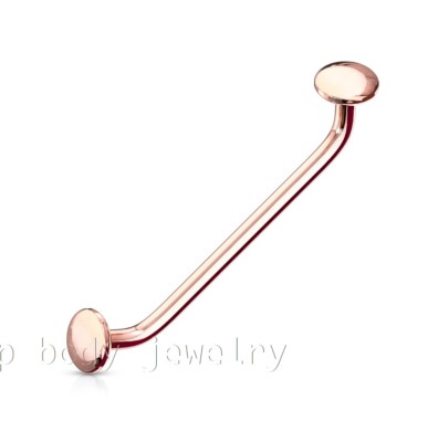 Painful Pleasures 14g Internally Threaded Flat Titanium Surface Barbell with 2.5mm Rise - 22mm ~ 7/8 Painful Pleasures 14g Internally Threaded Flat Titanium Surface Barbell with 2.5mm Rise - 22mm ~ 7/8