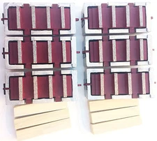 6PK DIAMOND GRINDING BLOCKS 4 SURFACE PREPARATION FITS EDCO,STOW,HUSQ.& OTHERS