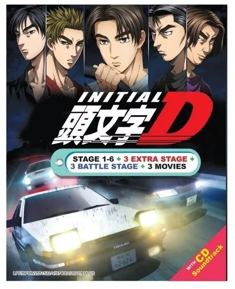 INITIAL D STAGE 1-6 + 3 MOVIE + 3 EXTRA STAGE + 3 BATTLE STAGE