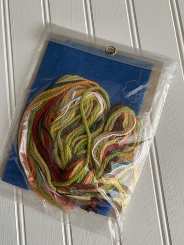 Bucilla Mini Stitcheries Crewel Embroidery Farm Barn Patchwork Fields Rain #2194 - Picture 2 of 3