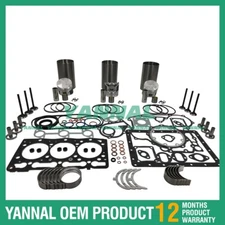 New D1005 Overhaul Rebuild Kit With Piston Rings Gaskets For Kubota