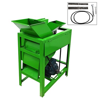Grass Cutting and Dicing Combined Crusher with Dual Feeding Ports 220V 2.2KW
