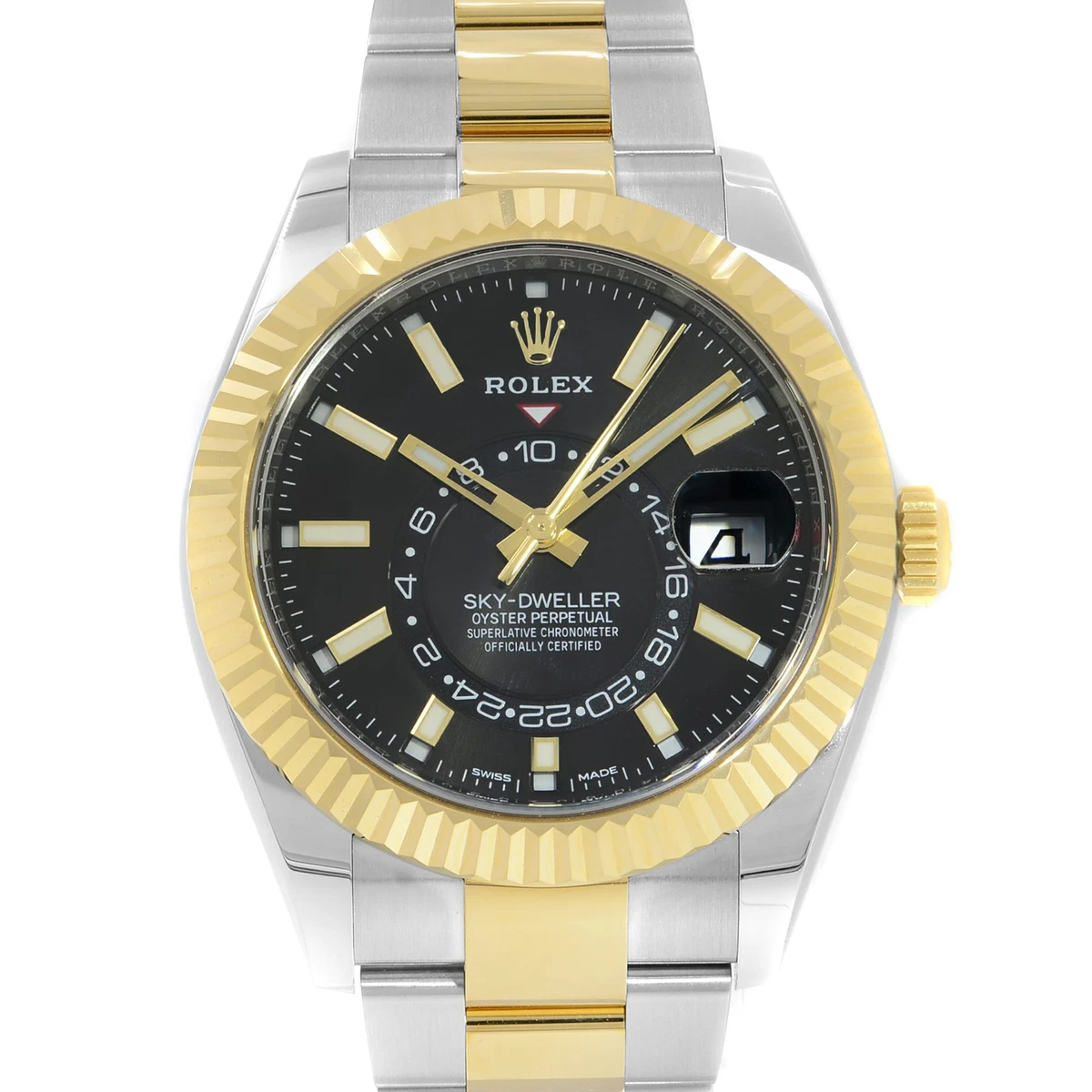 Steel and hotsell gold sky dweller