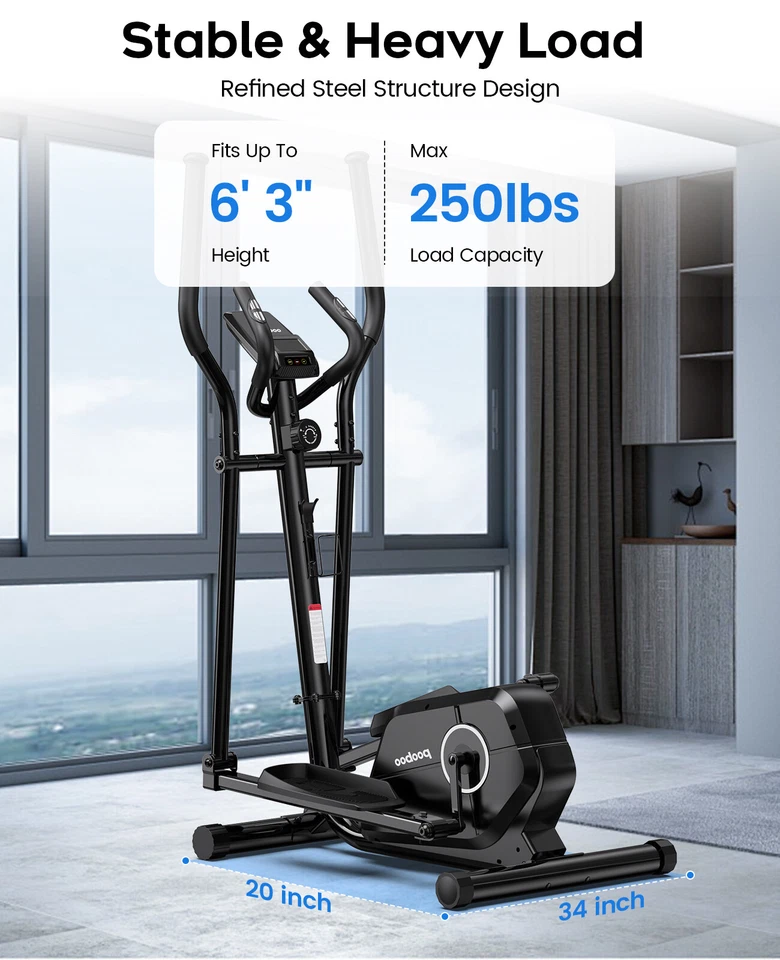 Indoor Elliptical Machine Elliptical Exercise Machine Eliptical Cross Trainer - Image 2 of 4