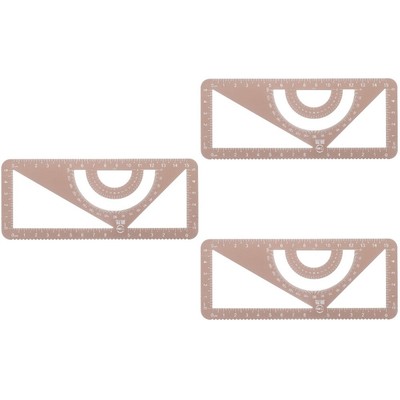  3pcs Geometrie Zeichnungswerkzeug Lurer School Design Zeichnungswerkzeug