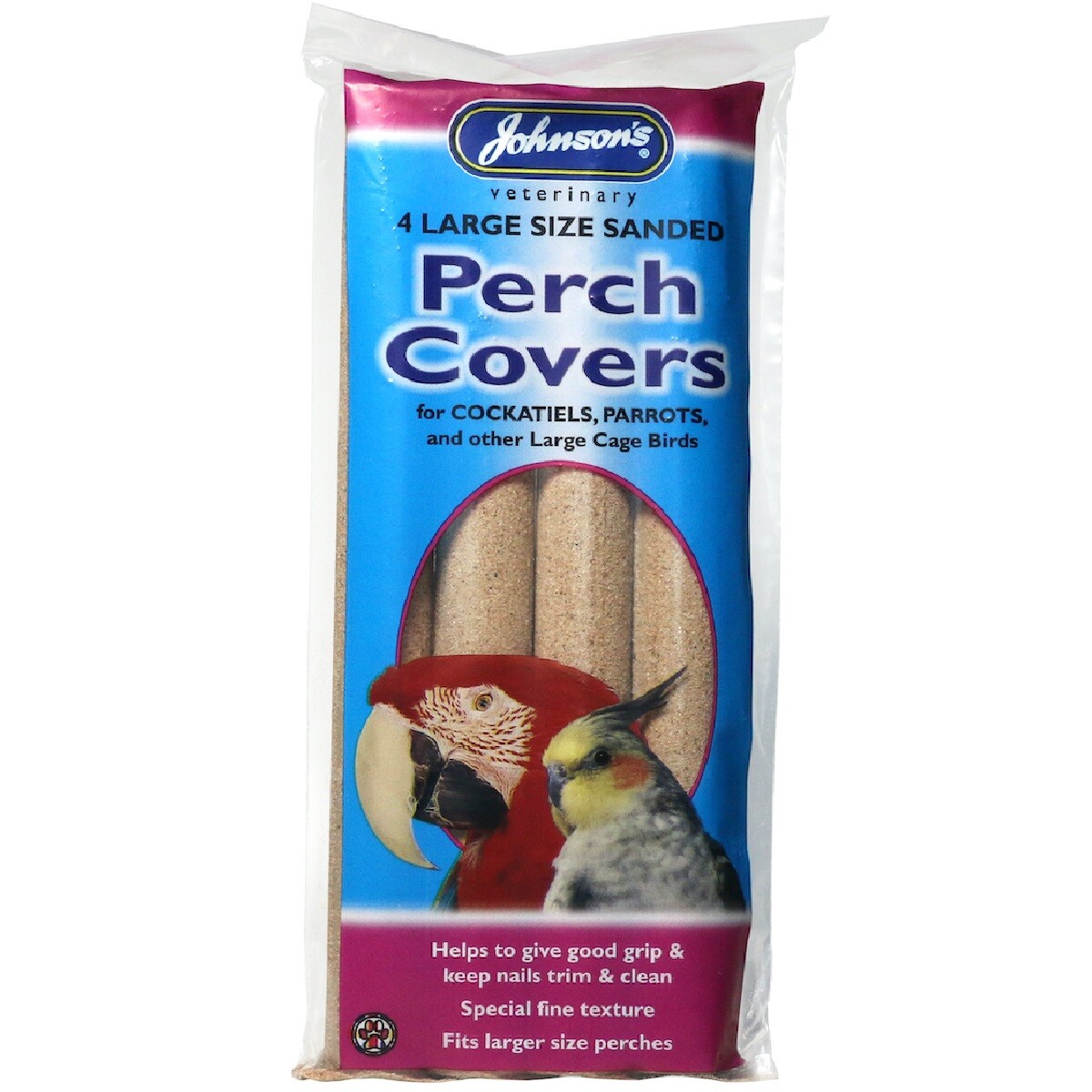 PERCH COVERS (Small Large) Johnsons Bird Sand Cover bp PawMits