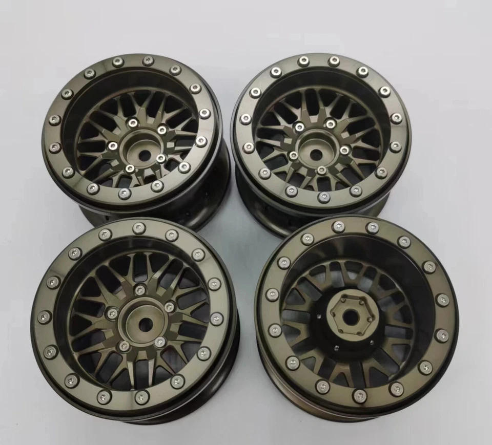E-VIRATRUE Hard Anodized 2.2''Alu Wheel For SCX10&TRAXXAS TRX-4 Sport High Trail - Image 3 of 3