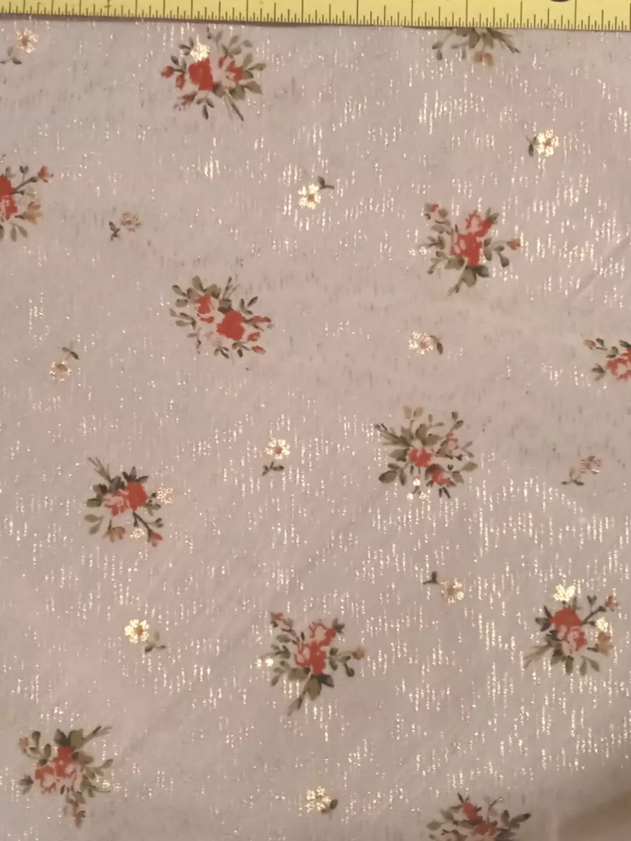 Sheer best sale floral fabric