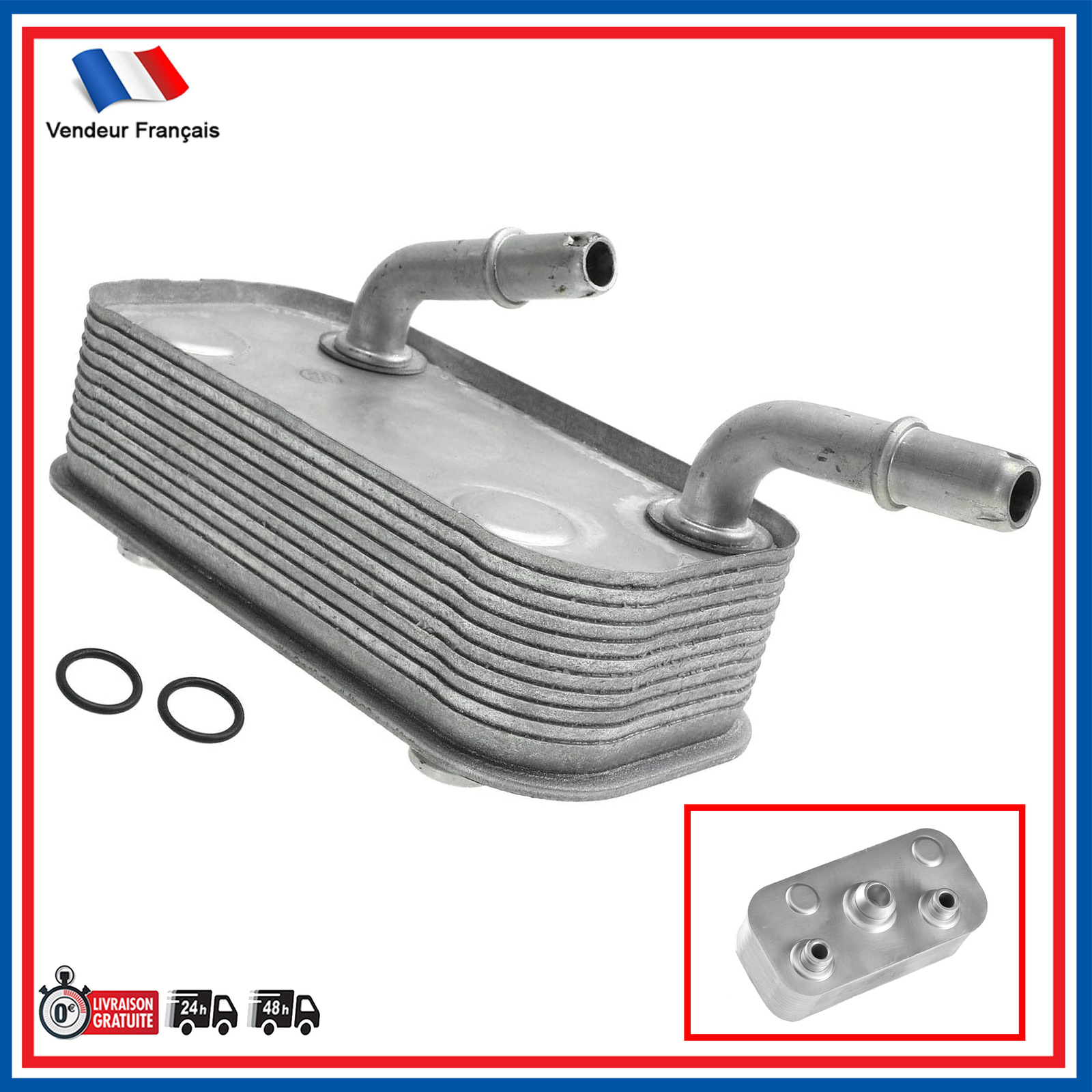 Radiateur d'huile premium pour BMW E46 Touring 323i 325i 328i alliage renforcé