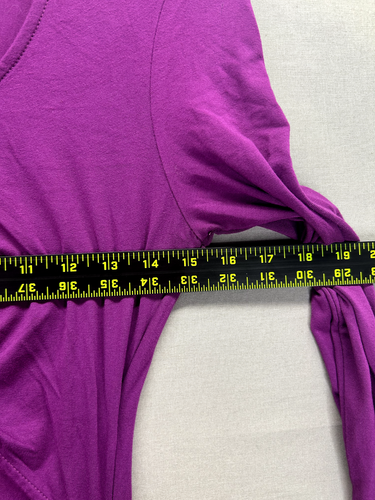 Alloy Apparel Womens Purple Midi Dress Bodycon Long Sleeve Scoop Neck NWT Size S - Picture 10 of 13