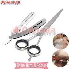 NEW BARBER SALON HAIR CUTTING HAIRDRESSING SHEAR SCISSOR 6"  SHAVING RAZOR