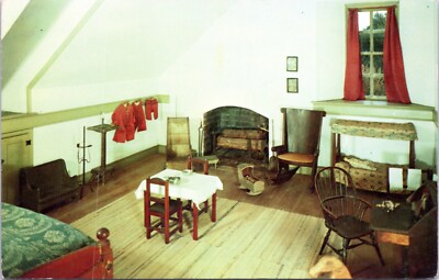 Postcard VA Westmoreland Children's Room Memorial House George Washington