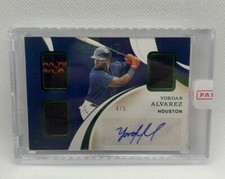 2020 Panini Immaculate Collection Patch Autographs Winter #154 Yordan Alvarez /5