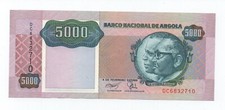 ANGOLA 5000 KWANZAS 1991 PICK 130B UNC+-