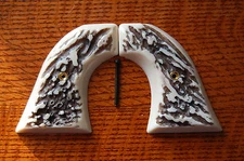 HIGH-STANDARD "DOUBLE NINE" IMITATION STAG GRIPS