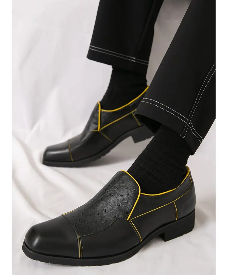Men British Large-size Leather Shoes Business Formal Leather Wedding Party Shoes
