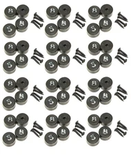 (48 PACK) PENN ELCOM 9101Y Amp / Case / Cabinet Rubber Feet - Bumper 7/8" X 1/2"
