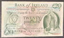 **NORTHERN IRELAND** **BANK OF IRELAND £20 NOTE** *BICENTENARY* **A259818**