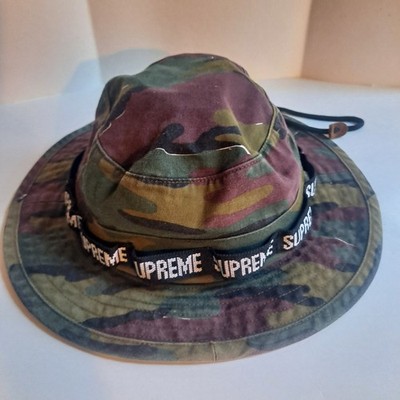 SS18 Supreme Military Boonie Jigsaw Camo Bucket Hat S/M Crusher | eBay