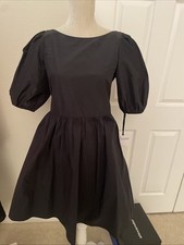 Red Valentino Black  Bow  Dress  Women Size 44