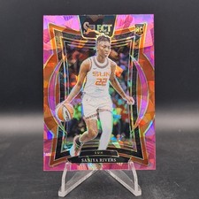 2025 Panini Select WNBA Saniya Rivers Rookie Pink Ice #52 Sun RC Concourse
