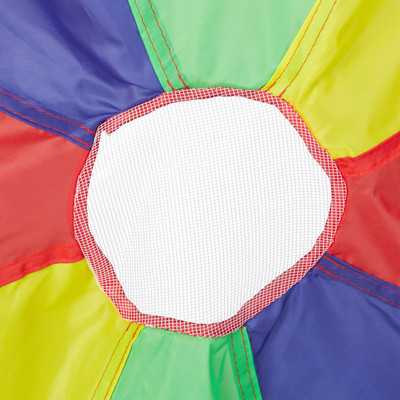 Paracadute Gioco Bambini - Diametro 4m Con 20 Maniglie Arcobaleno - Foto 3