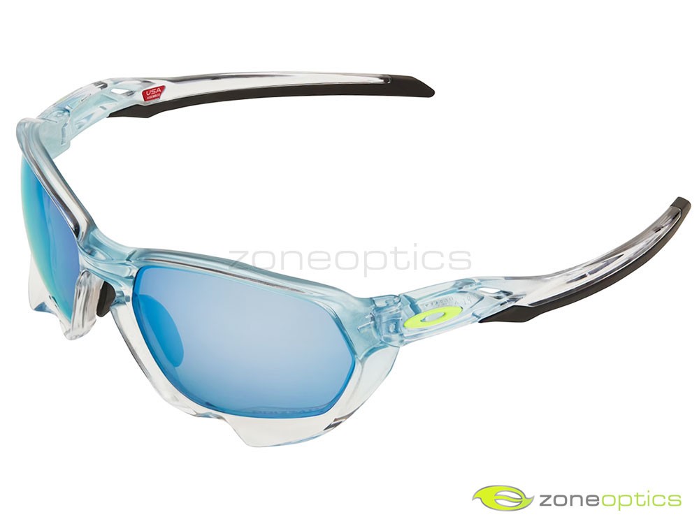 Oakley Plazma Polarized Sunglasses OO9019-1559 Blue Ice/Prizm Deep