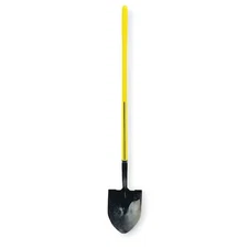 Nupla 6894157 16 Ga Standard Step Round Point Shovel, Steel Blade, 48 In L