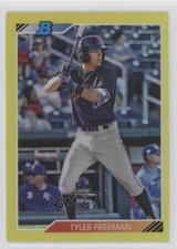 2020 Bowman Heritage Chrome Prospects Yellow Refractor 11/75 Tyler Freeman 0z1i