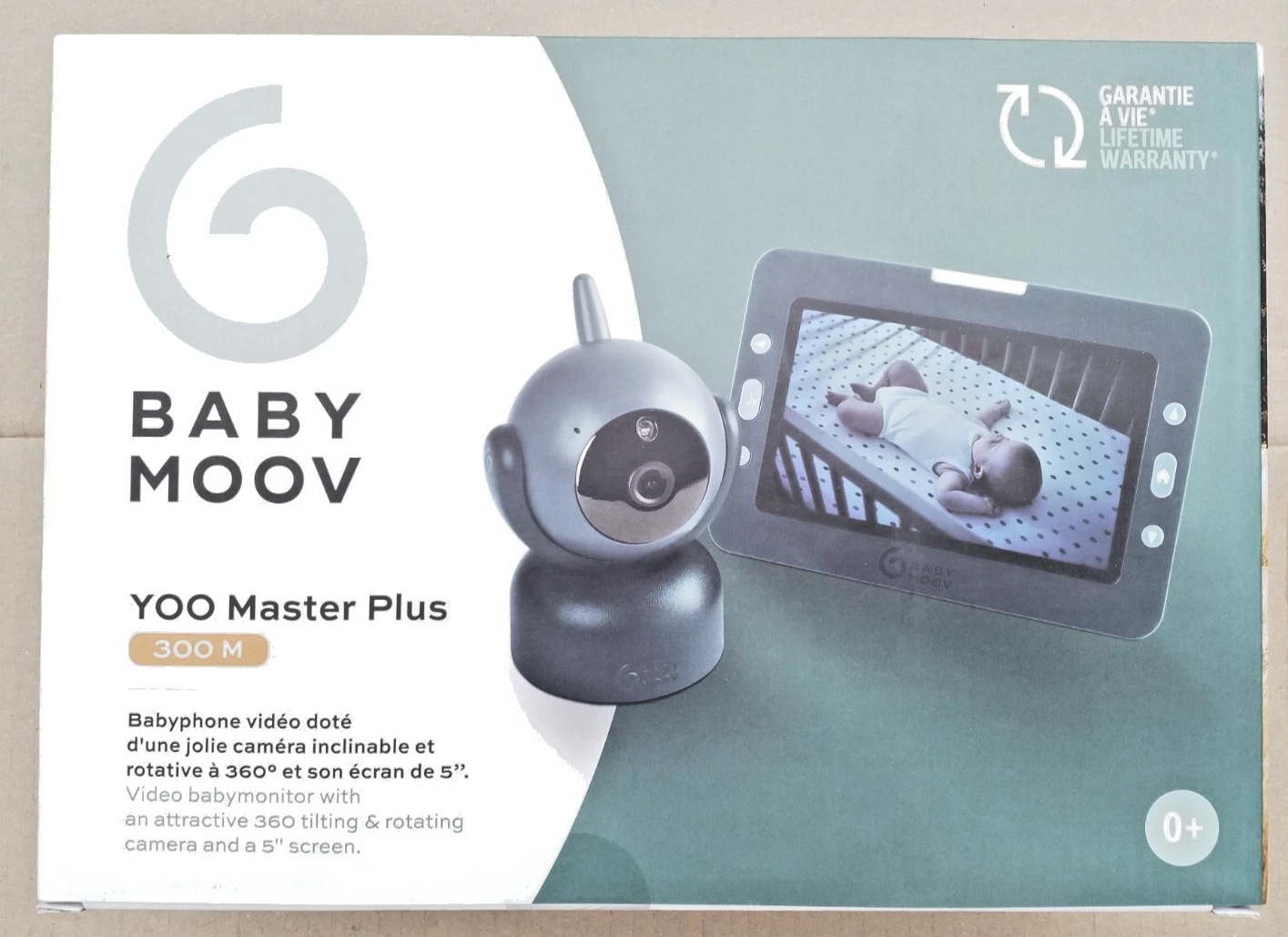 Babymoov 5" YOO Master Plus 360-degree Baby Video Monitor