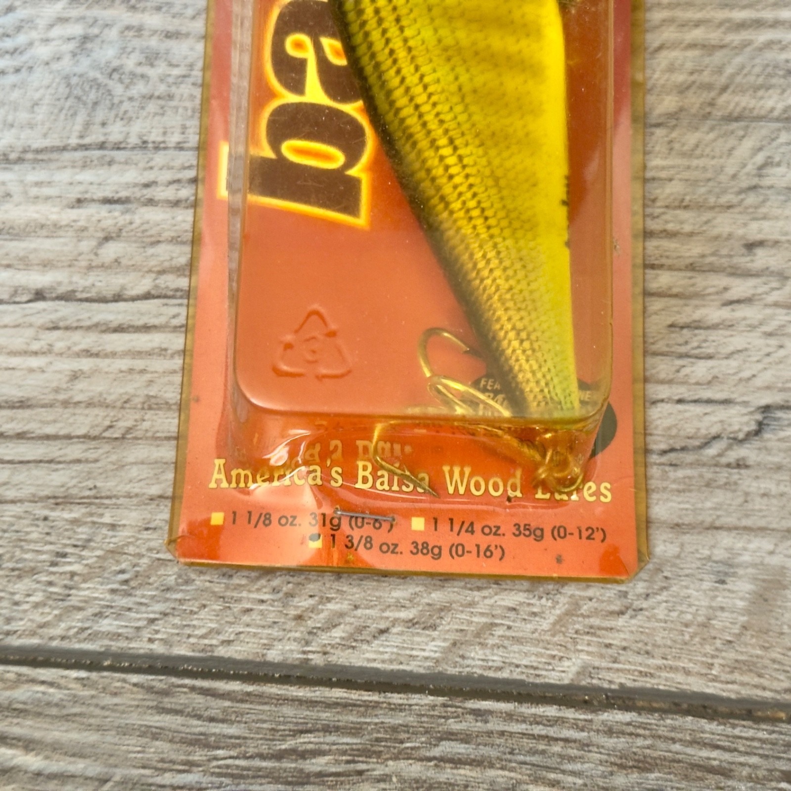 Vintage Bagley Monster Shad Diving Crankbait Balsa Wood New