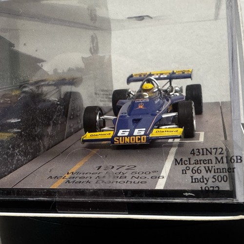 SPARK 1:43 McLAREN FORD M16B #66 M. DONOHUE WINNER INDY 500 1972 43IN72 Diecast - Picture 9 of 15