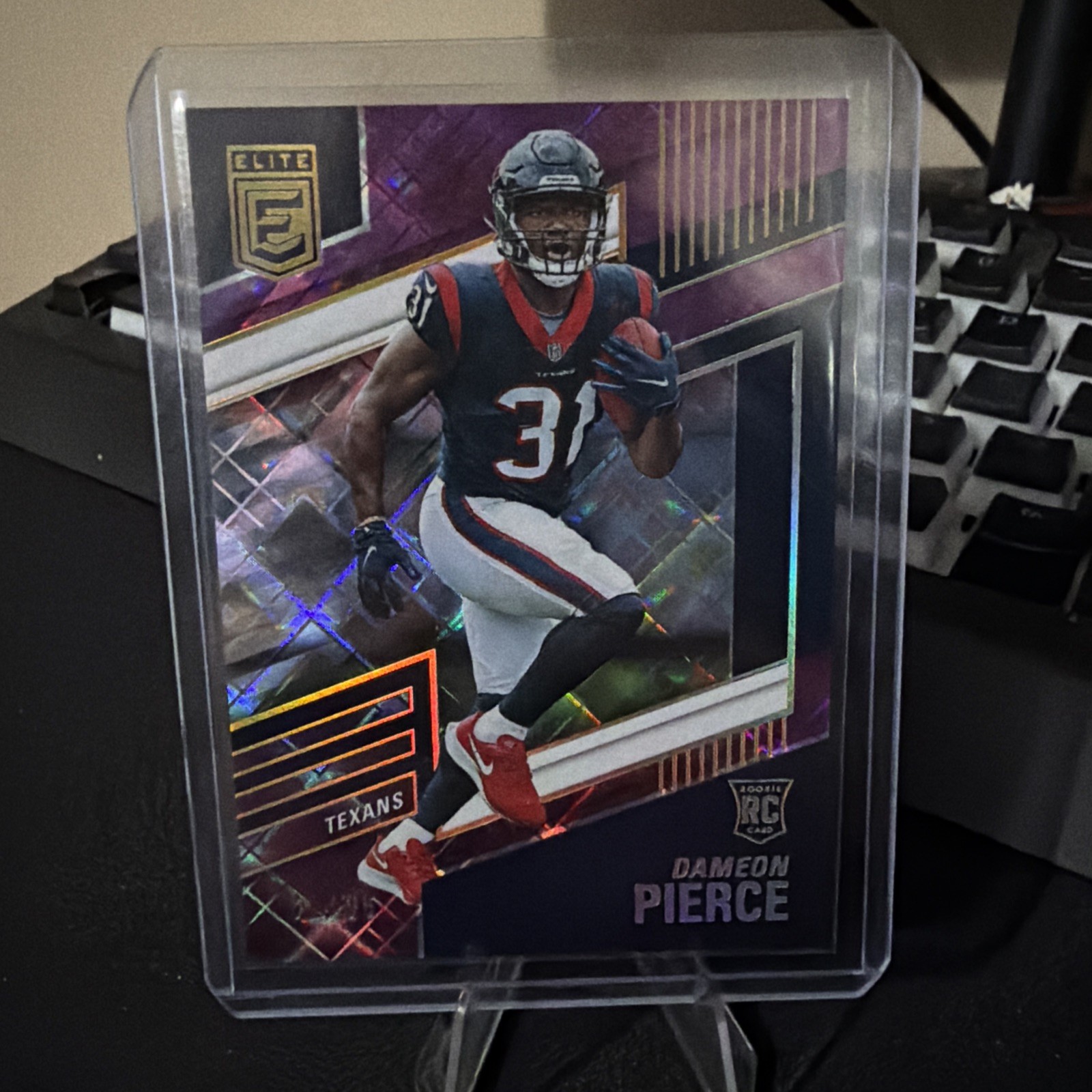 2022 Panini Donruss Elite - Rookies Dameon Pierce #161 Purple /99 (RC)