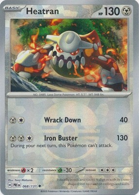 Heatran (Poke Ball Pattern) 068/131 Uncommon SV: Prismatic Evolutions