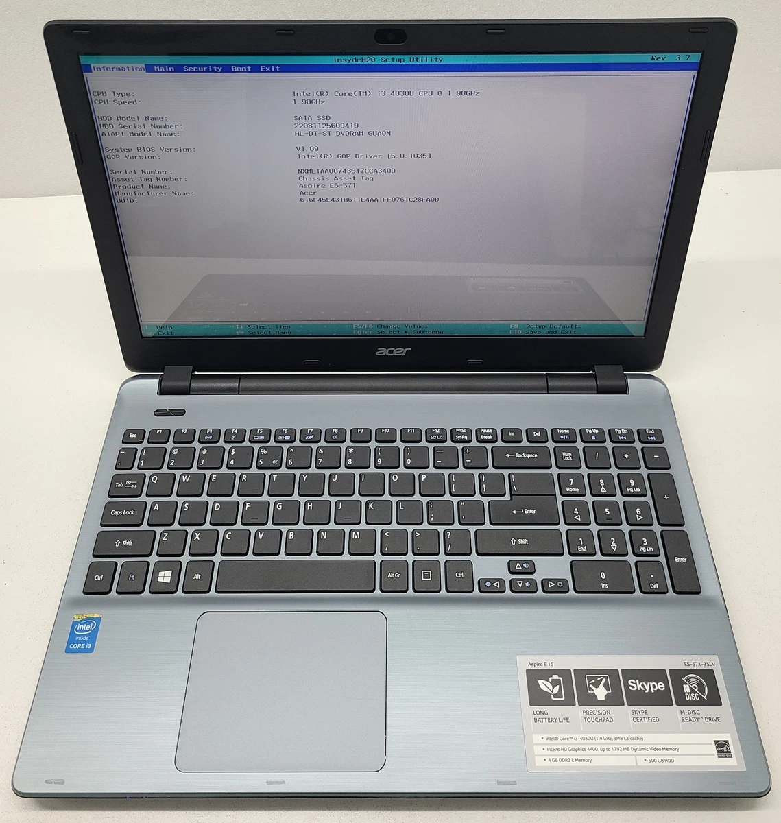 Acer Aspire E 15 256GB PC Laptops & Netbooks for Sale | Shop New