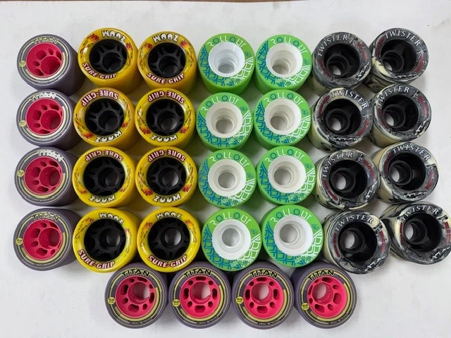 Pack De 8 Roues De Roller Crazy Skate Retro Disco 62 Mm - Roller Derby