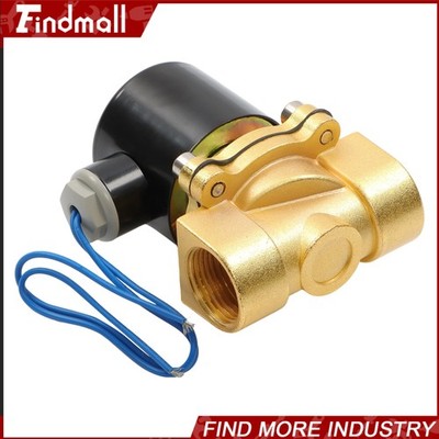 Findmall 3/4'' Solenoid Valve Air Water N/C Gas Oil Normally Closed 12V 220V