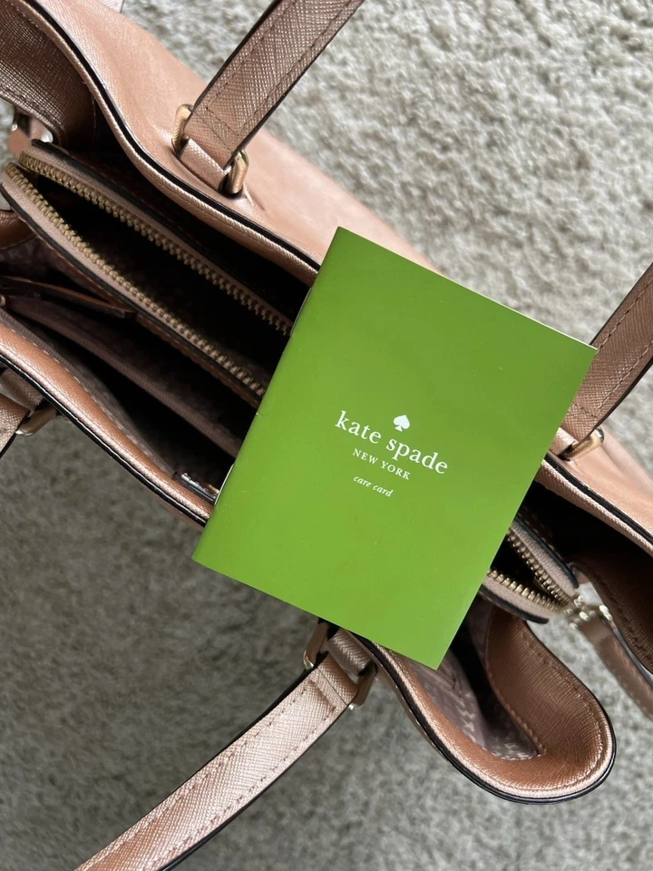 Kate Spade Rose Gold Shoulder Tote Bag Crossbody - Image 4 of 4