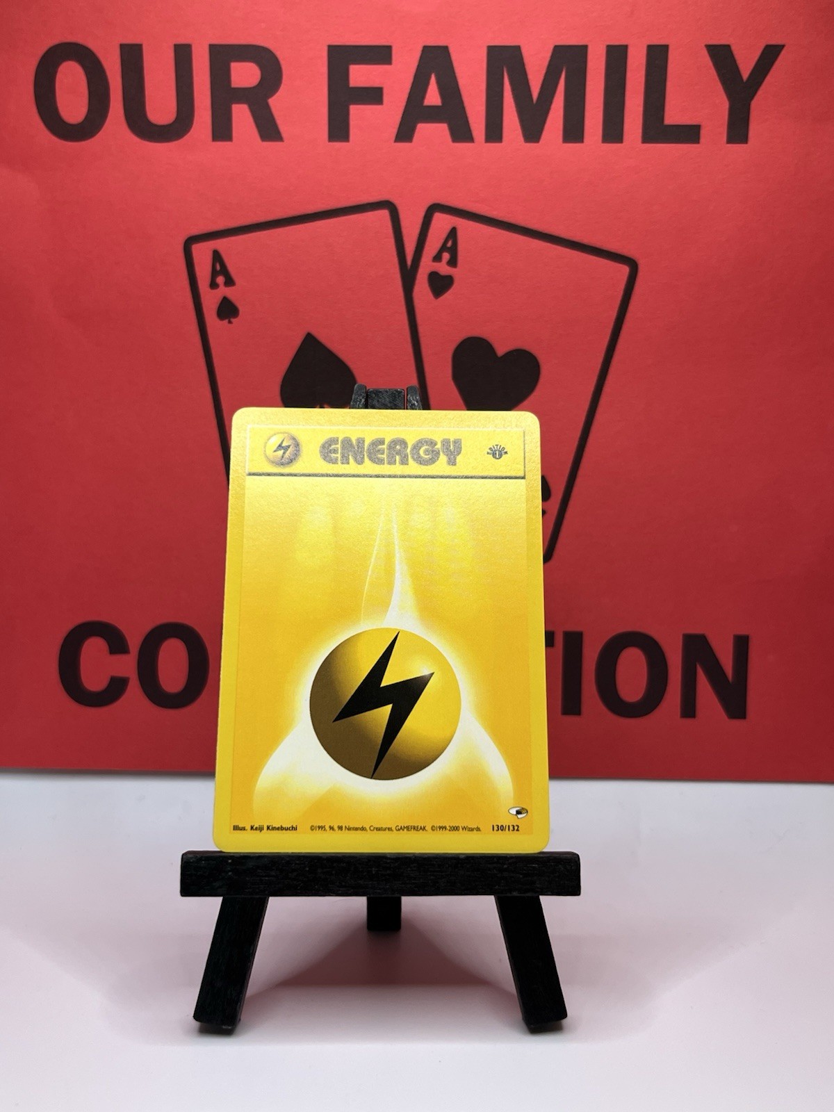 Lightning Energy 130/132 Gym Heroes 1st Edition Regular WOTC Pokemon Card