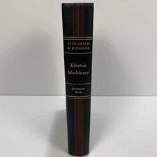 Electric Machinery Fitzgerald & Kingsley McGraw-Hill Electronic Series 1952 HC