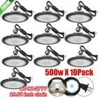 10 Pack 500W UFO LED High Bay Light Shop Industrial Commercial Factory Warehouse