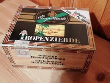 Zigarrenkiste  Engelhardt  "TROPENZIERDE"  -  Fehlfarben einer 80 Pfg. Zigarre