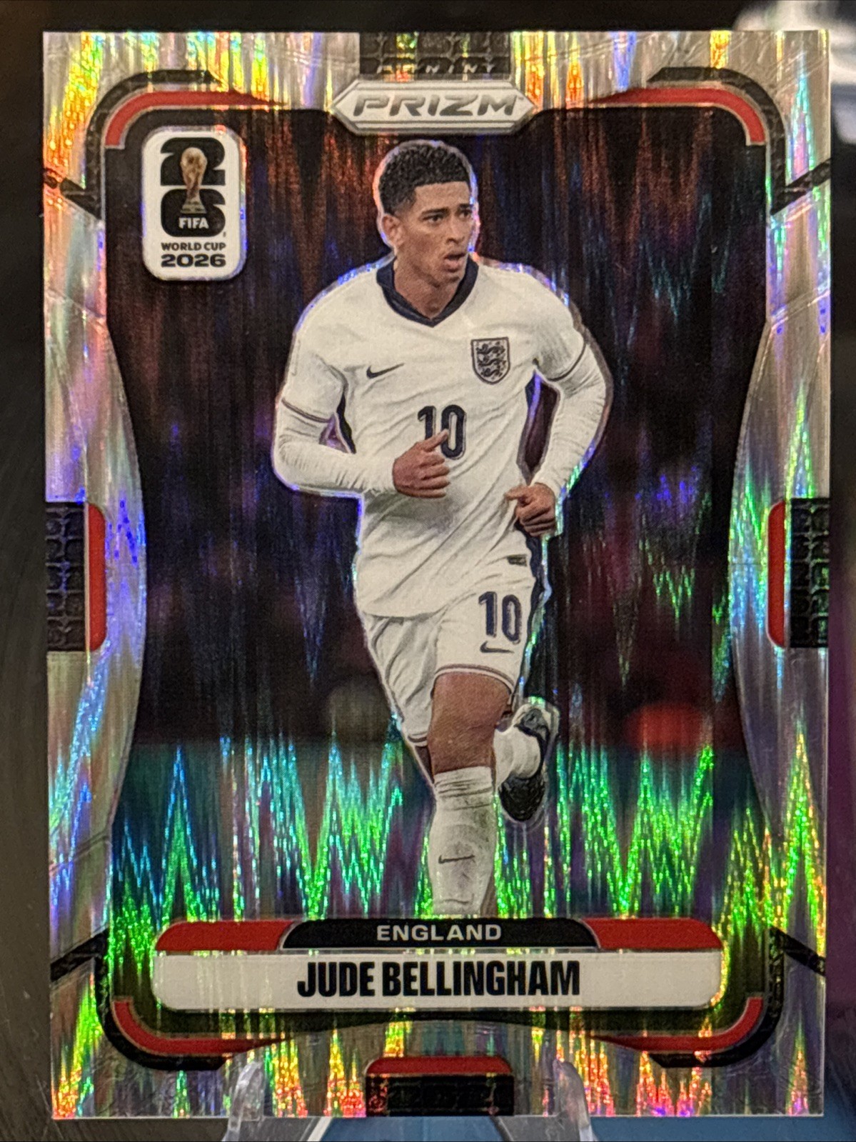 2026 Panini Prizm FIFA World Cup Jude Bellingham #114 Silver Flash Prizm England